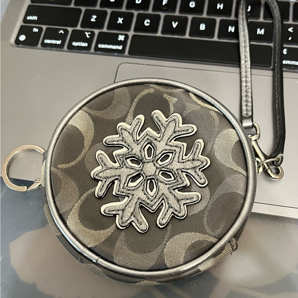Coach Snowflake Wristlet $20.